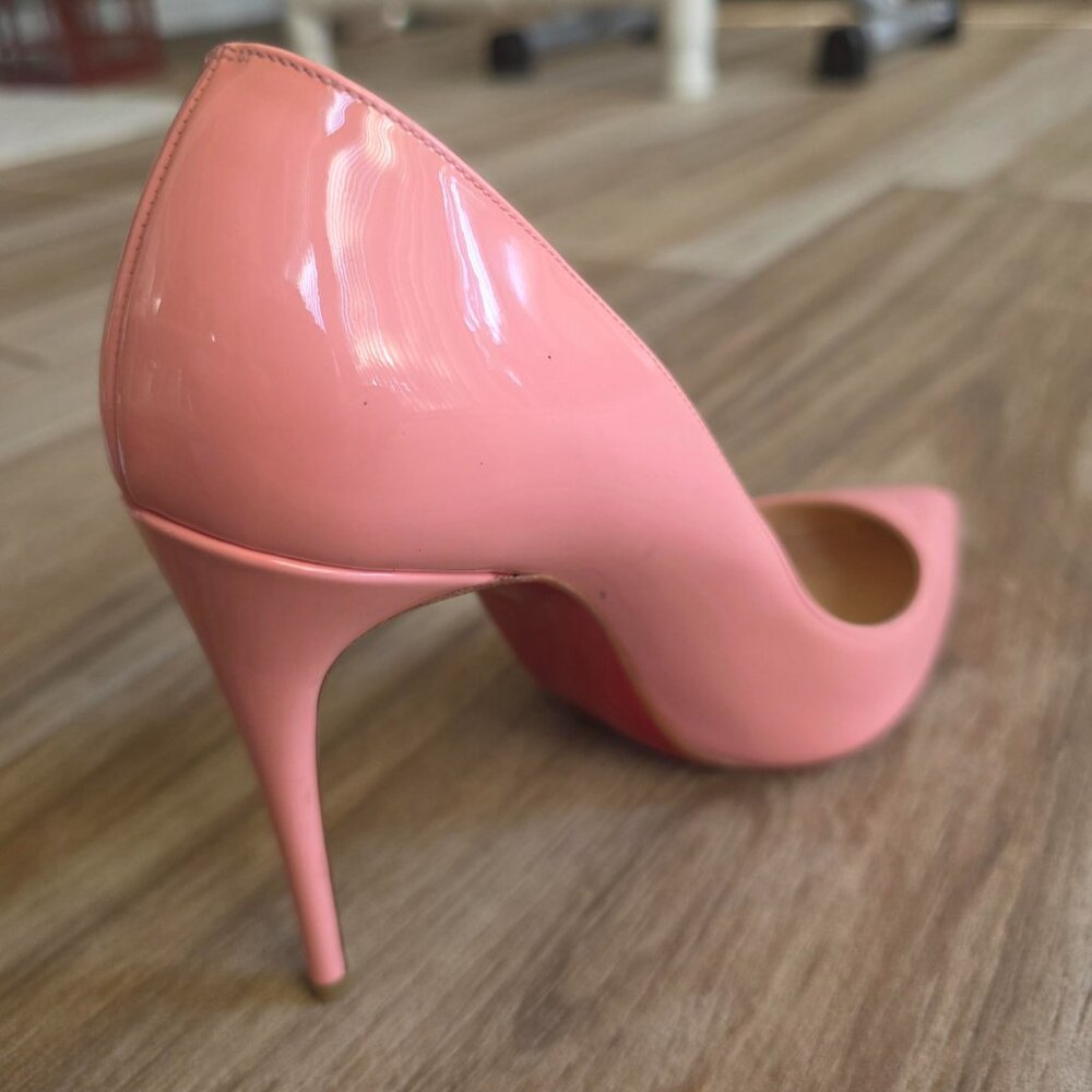 Christian Louboutin Dolly Pink Patent Leather Pumps Heels Eur. 36.5 - Picture 9 of 15
